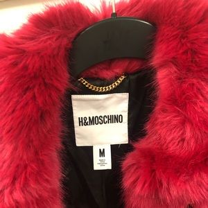 Moschino Pink fur with chains and leather